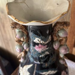 Chinese Famille Noire Large Vase