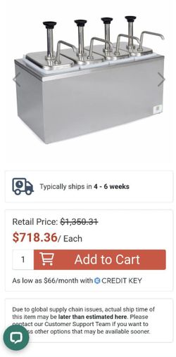 Commercial Grade Condiment Dispenser 