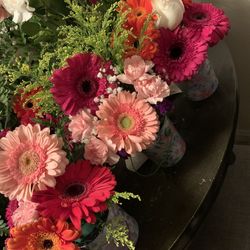 Mini Flower Arrangements Buckets 