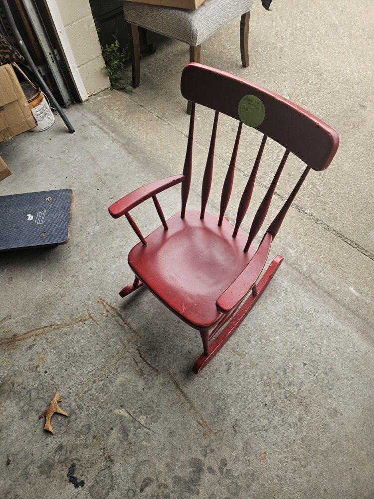 Kids Red Rocking Chair