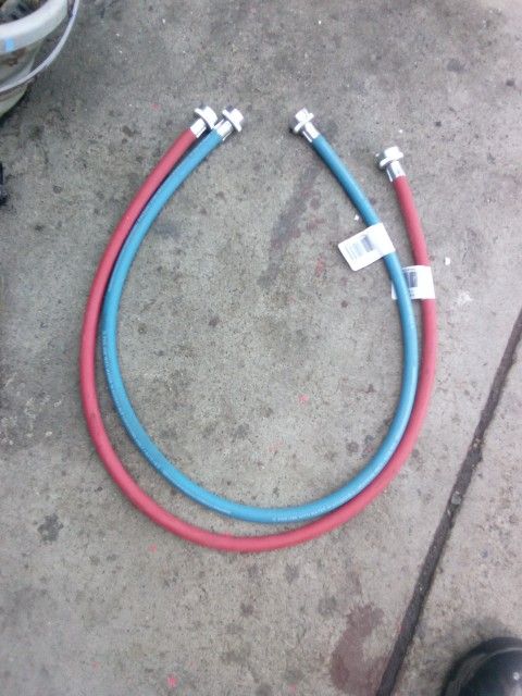 New 4' Hot And Cold Washer Hoses