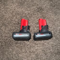 Milwaukee M12 High Output XC5.0  Batteries New