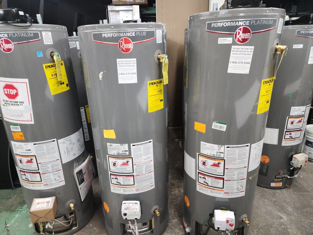 New Water Heater Rheem Performance Platinum 👏 Rheem Performance gas water heater for sale - $900! Includes free delivery, installation, haul away, an