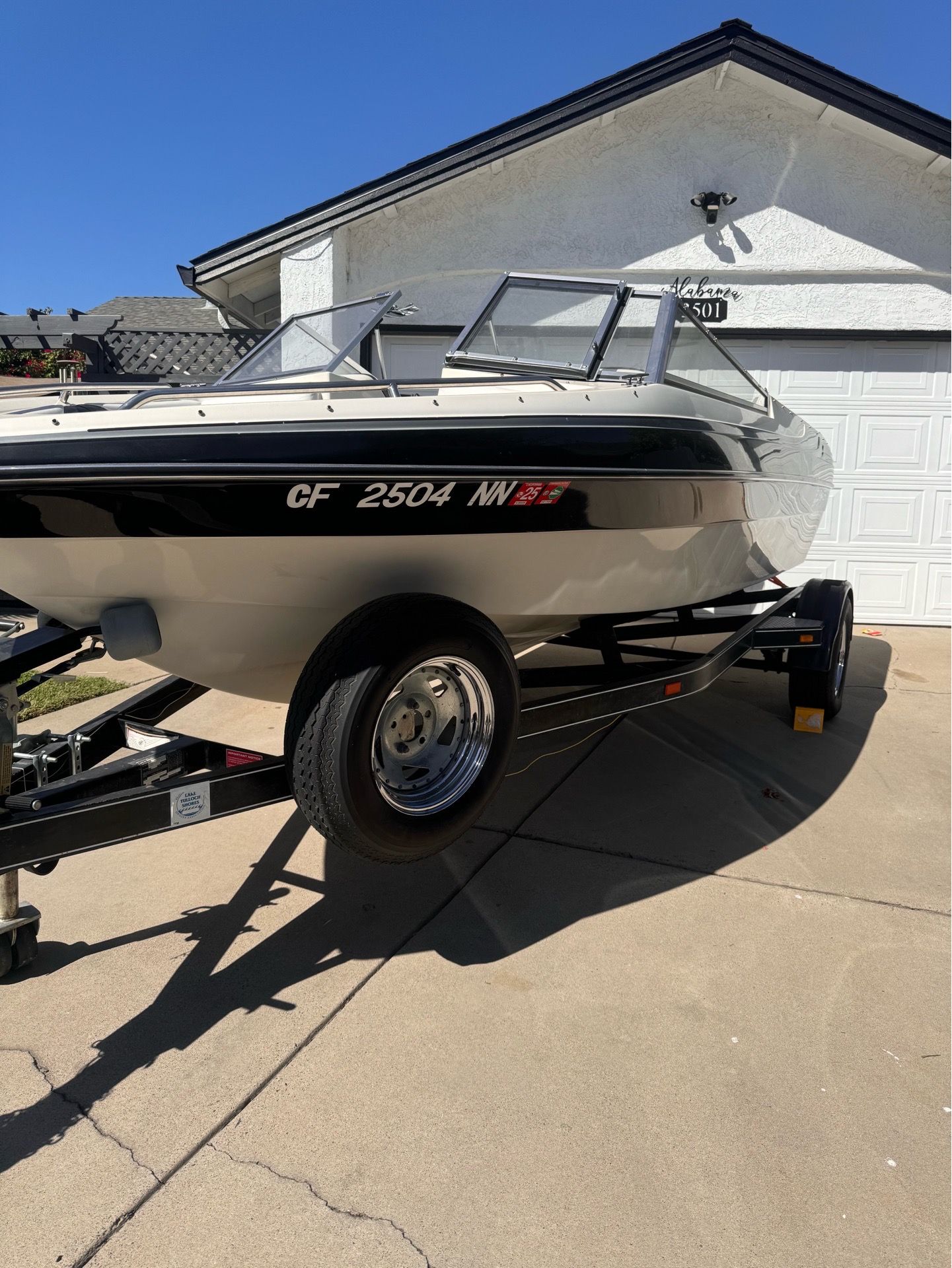 1996 blue water falcon ski boat