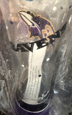 Stemmed  Ravens and  San Francisco 49ers-themed wine glass