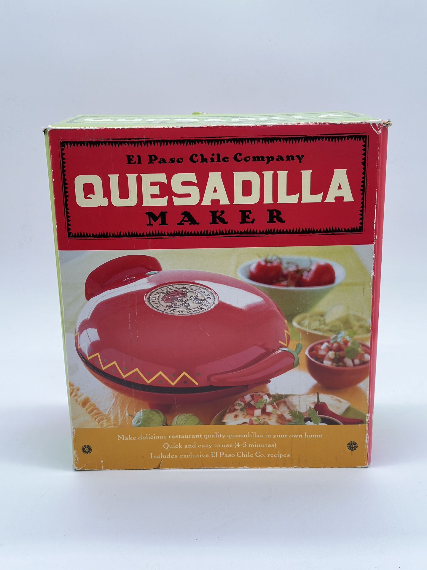 El Paso Chile Company Quesadilla Maker With Manual Included(New open box)