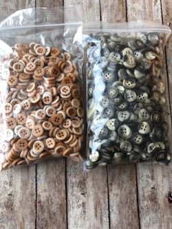 Two bags of buttons