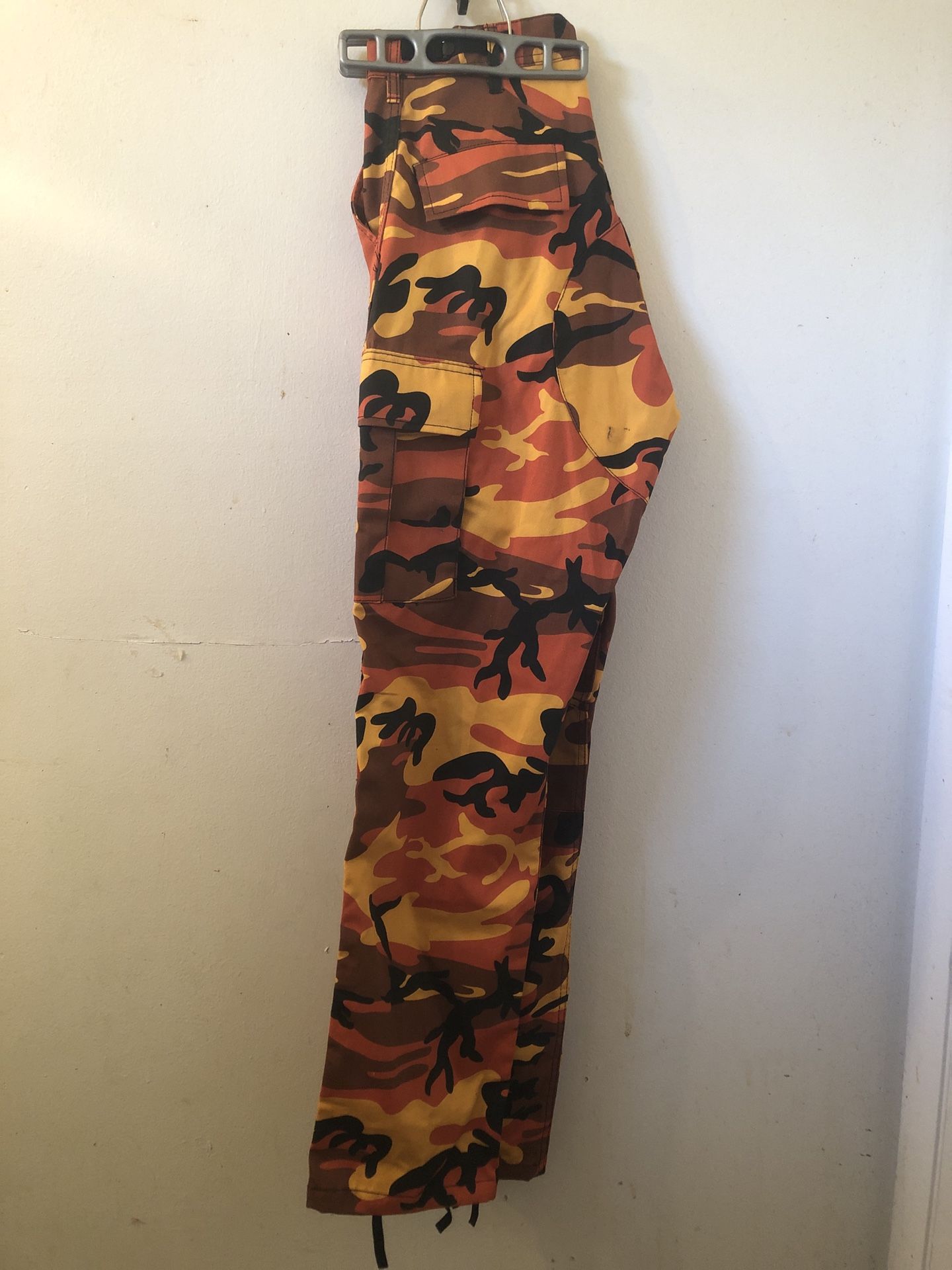 Orange camo pants