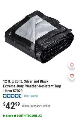 12 ,x 20  Black And Grey Tarps 