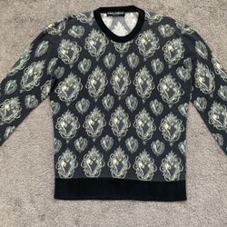 Authentic Dolce & Gabbana 100% Silk Men’s Pullover With Logo
