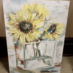 Sunflower Canvas Painting 