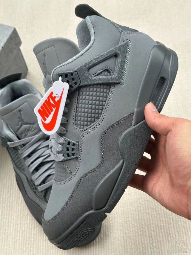 Jordan Air Jordan 4 SE "Smoke Grey" Mid-top Retro Basketball Shoes Men's Gray and Black
