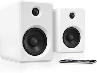 it.innovative technology Surround Bluetooth Speakers Bookshelf Home Speaker Set of 2 White (ITSB-421-WHT)