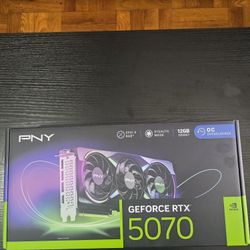 PNY NVIDIA GeForce RTX™ 5070 Epic-X™ ARGB OC Triple Fan, Graphics Card "2 WEEKS OLD, LIKE NEW"