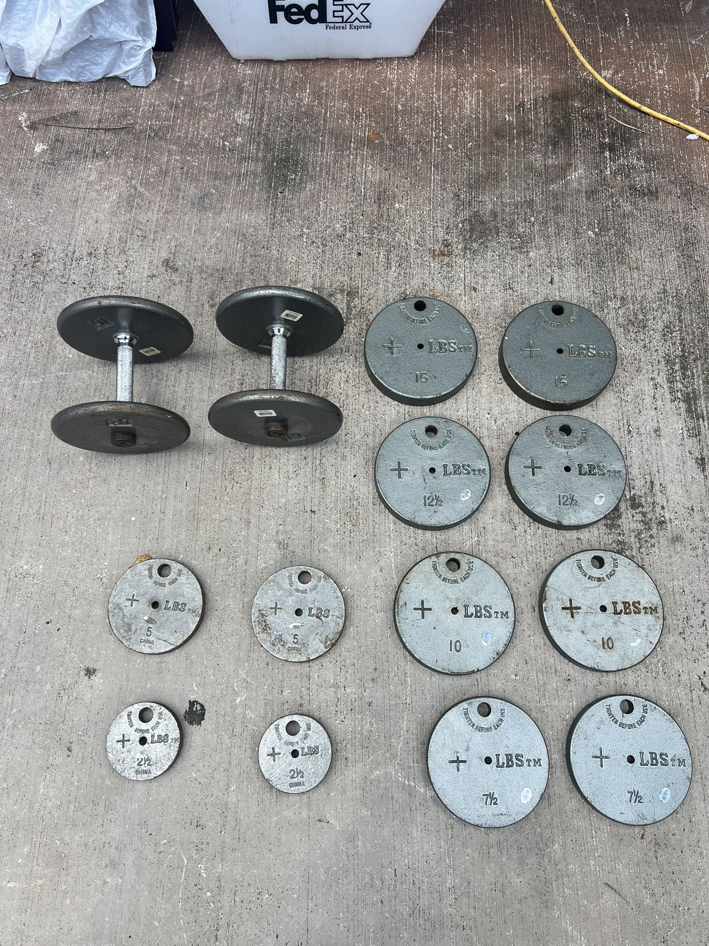 Dumbbell Set 💪 20,25,30,35,40,45,50lbs