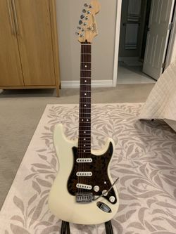 Modified Fender Stratocaster - Leather Pickguard