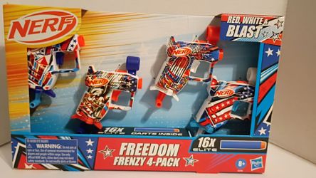 Nerf Freedom Frenzy 4-Pack Blaster Set