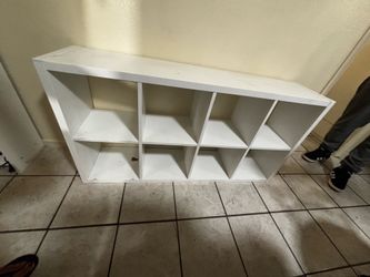 White shelf