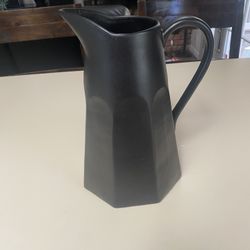 Crate & Barrel Leanne Ford Black Pitcher