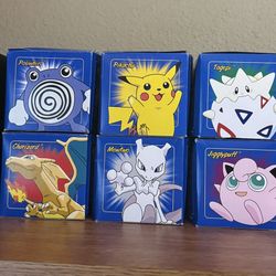Pokemon Card Burger King 1999 Blue Box Limited Edition 23K Gold Plated Card Complete Set