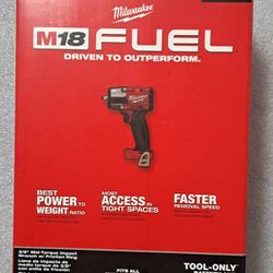 MILWAUKEE M18 FUEL BRUSHLESS CORDLESS 3/8" MID-TORQUE IMPACT WRENCH W/FRICTION RING 