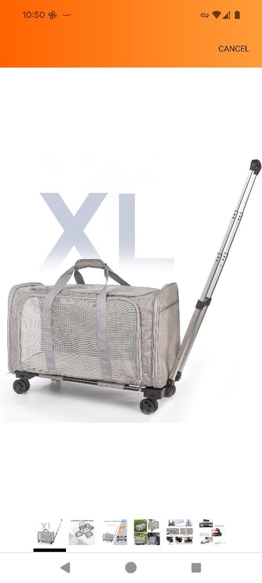 Henkelion XL Pet Carrier with Wheels