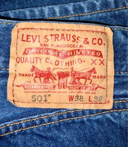 Levi’s 501 38x38 shrink to fit