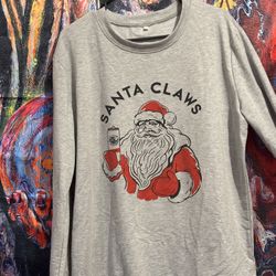 White  Claw Santa Claws Sweater