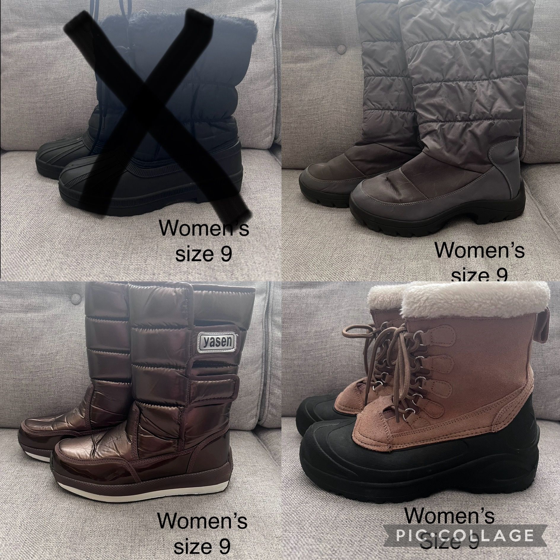 Women’s Snow Boots Size 9