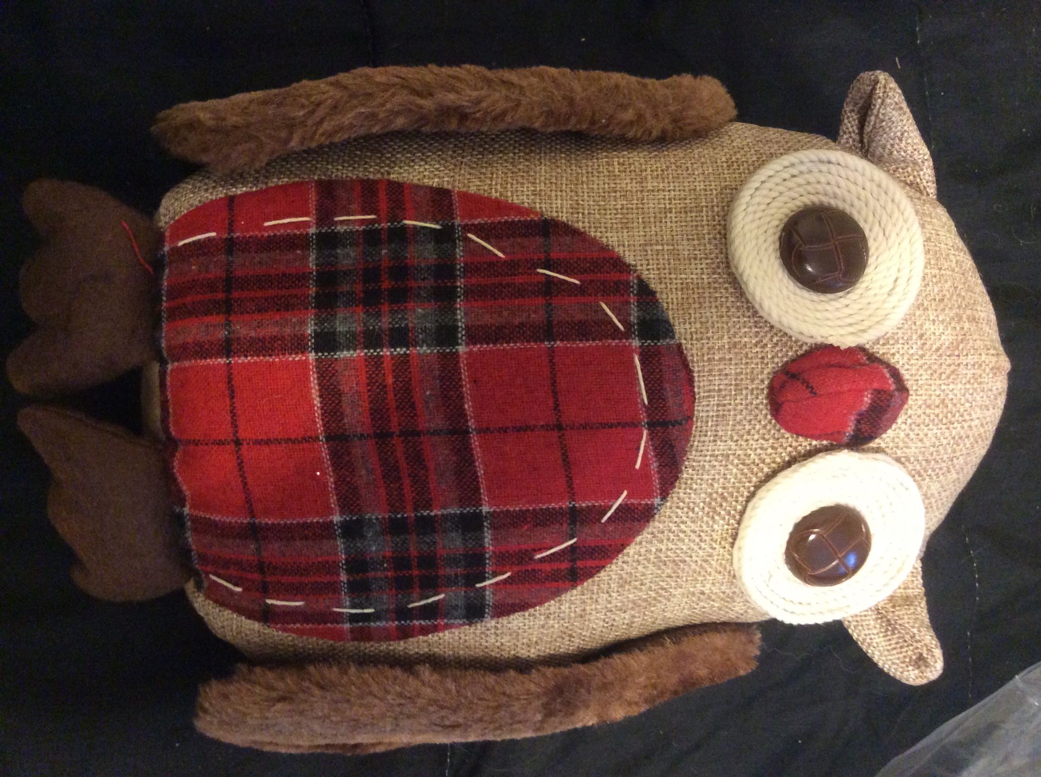 Fall Stuffed Owl New With Tag