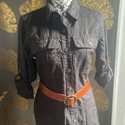 Linen Button Banana Republic 