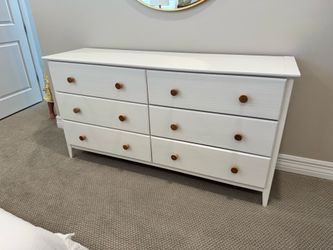 6 Drawer White Dresser