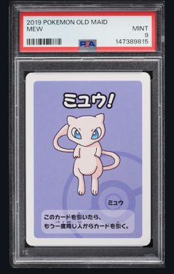 2019 Pokemon Japanese Playing Cards Old Maid Mew PSA 9 MINT (available on fanatics collect only)