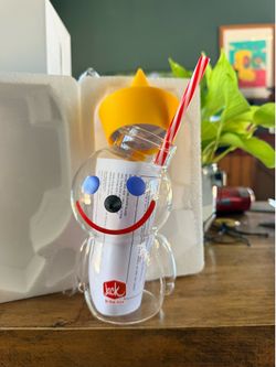 Jack in the box glass cup