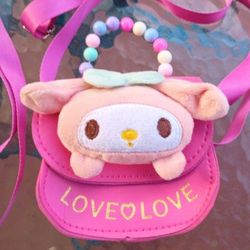 Hello Kitty Purse Love Love Crossover Bag With Beaded Handle