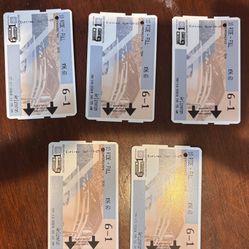 VRE ten trip tickets (5 tix) for sale