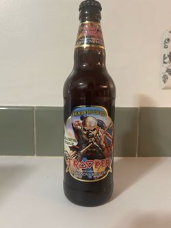 Iron Maiden labeled beer. 2013 Robinson British brewery
