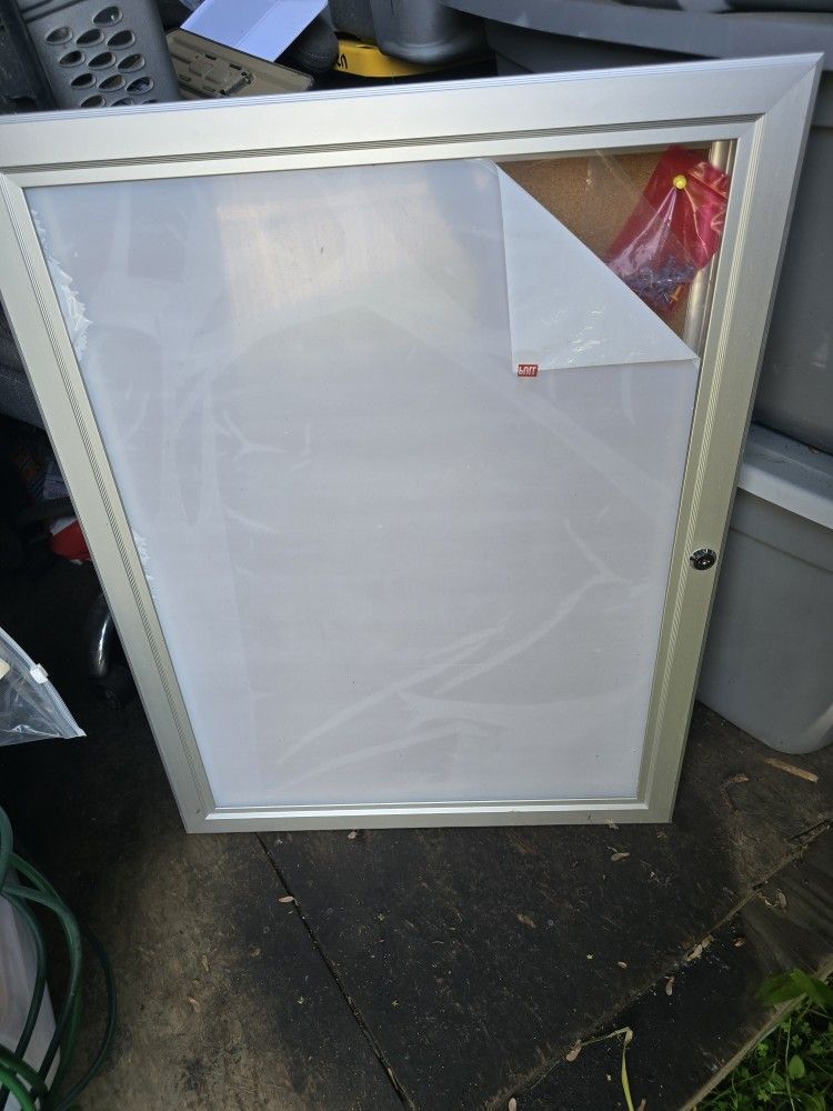 Lockable Weatherproof CorkBoard