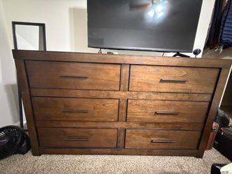 6 wood drawers