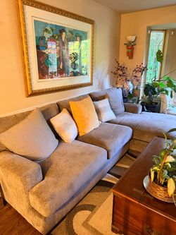 Light Gray Couch with Lounger