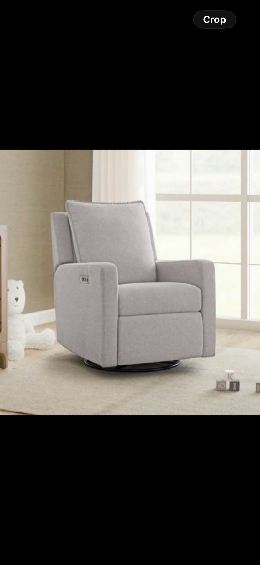 Recliner/ Babygap Harlowe power recliner/ chair/ nursery/ furniture/ electric recliner/ new