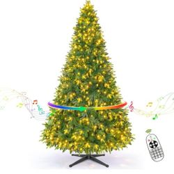 9 Foot Pre Lit SPINNING Christmas tree With Muisc 