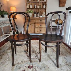 Charming Antique Bentwood Chairs 