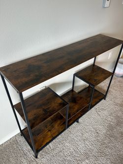 TV Stand with Adjustable Shelves