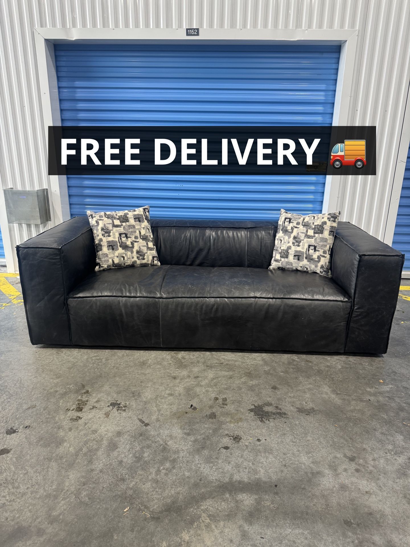 Top Grain Leather Sofa 