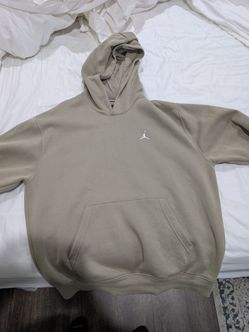 Jordan men's large hoodie. Olive color. Worn once. Excellent.
