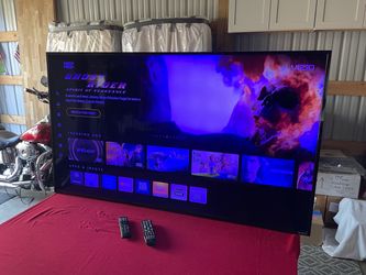65” Vizio Tv & Soundbar w/Remote & Subwoofer For Sale