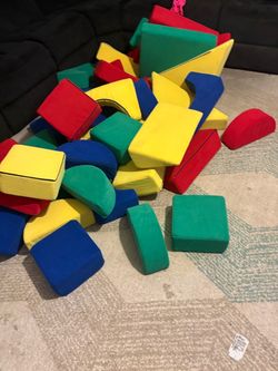 Multicolor Foam Building Block Soft Kids Playset