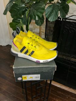 Adidas NMD Racer PK Yellow Sneakers Size 10