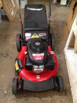 USED Troy Bilt TB130 160cc 21 in 3 in 1 Gas Push Lawn Mower